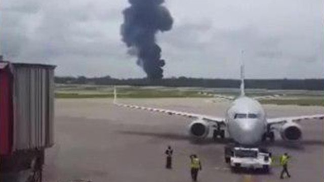 Падение самолета в Гаване