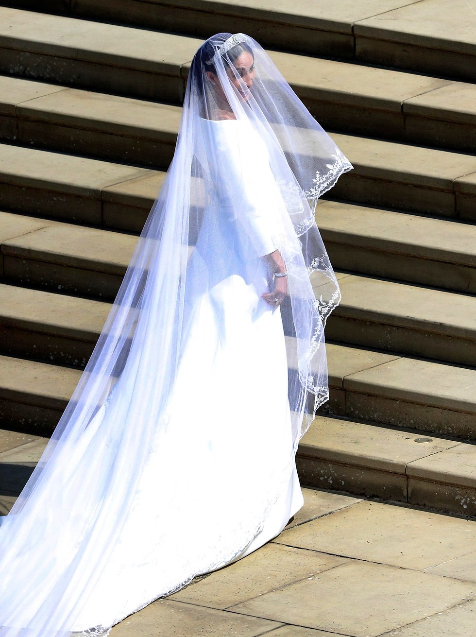 מייגן מרקל חתונה הנסיך הארי טירת וינדזור בריטניה (צילום: AP)