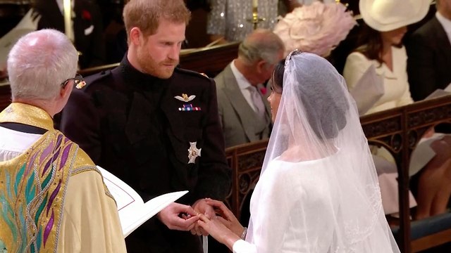 חתונה מייגן מרקל הנסיך הארי טירת וינדזור בריטניה (צילום: AP)