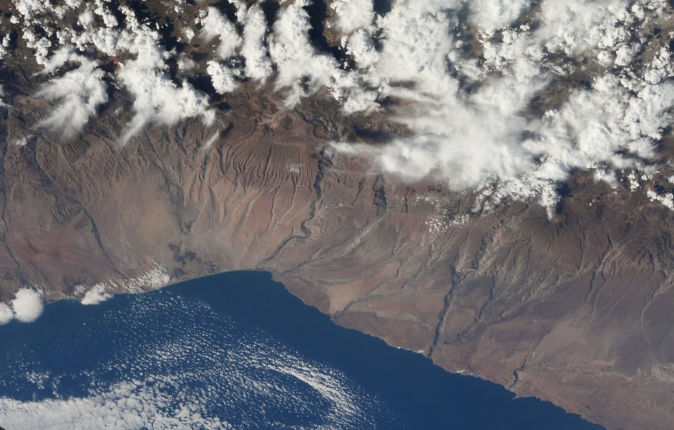 אזור החוף של צ'ילה ופרו בדרום אמריקה (צילום: ריצ'רד ארנולד , נאס