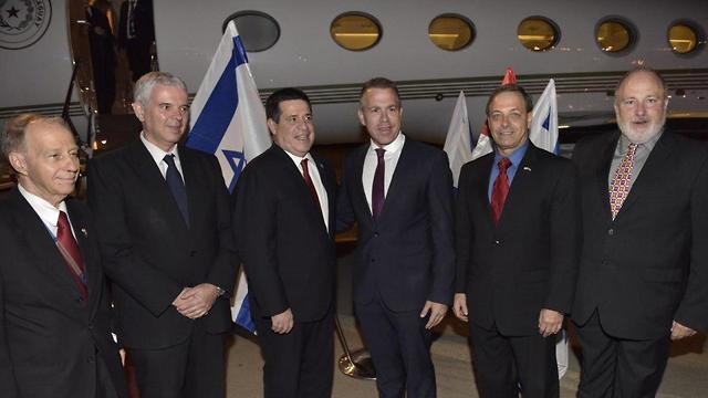 Paraguay's President Horacio Cartes arrives in Israel (Photo: Shlomi Amsalem)