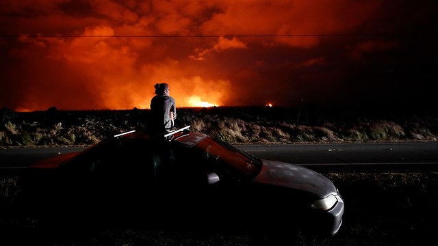 הר הגעש קילוואה ב הוואי (צילום: AP)