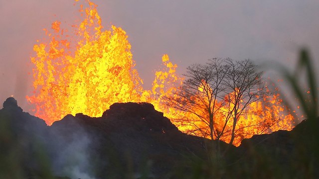 הר הגעש קילוואה ב הוואי (צילום: AFP)