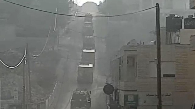 IDF convoy in al-Am'ari