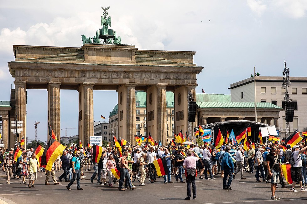 Демонстрация сторонников AfD в Берлине. Фото: EPA