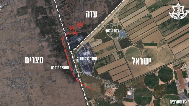 Карта туннеля (пресс-служба ЦАХАЛа)
