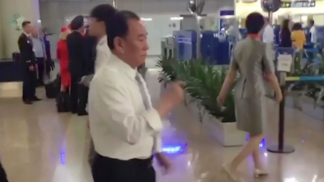 Kim Yong Chol at a Beijing airport (Photo: AP)