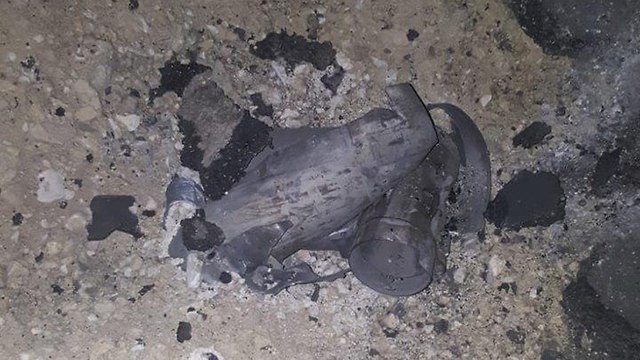 The mortar that landed in Netivot (Photo: Police spokesmanship)
