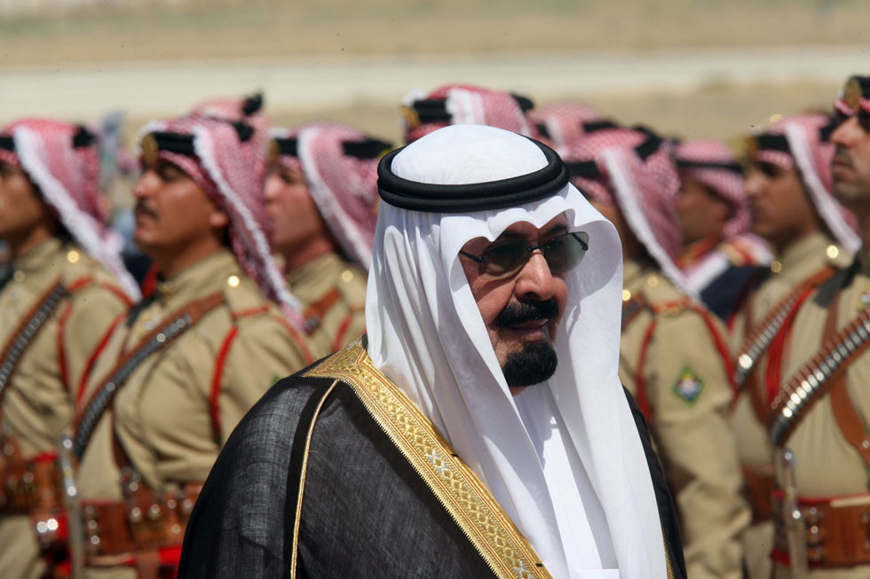 אביה של הנסיכה הייפה: עבדאללה מלך ערב הסעודית, שהלך לעולמו בשנת 2015 (צילום: Salah Malkawi/GettyimagesIL)