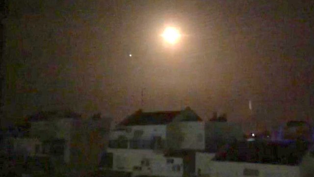 Rocket intercepted in Sderot  (Photo: Uri Peretz)
