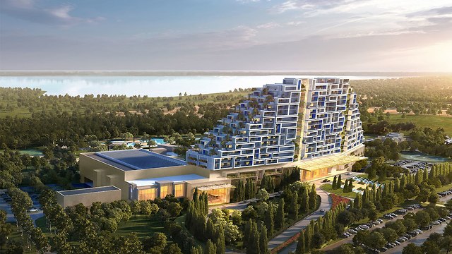 הדמייה של מלון קזינו עיר החלומות קפריסין (הדמייה מתוך אתר המלון)