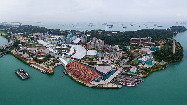 סנטוסה סינגפור ה אי שבו ייפגשו דונלד טראמפ קים ג'ונג און ארה