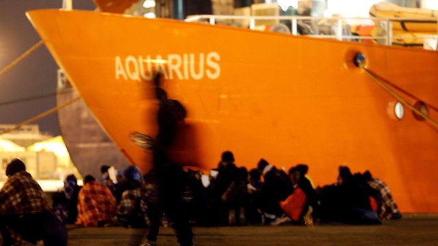 ספינת הצלה, אקווריוס (צילום: רויטרס)