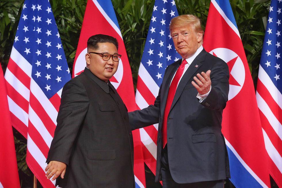 קים ג'ונג און ודונלד טראמפ (צילום: Getty Images)