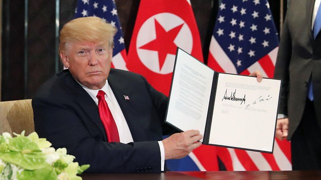 US President Donald Trump taking pride in joint statement signed with Kim  (Photo: Reuters)