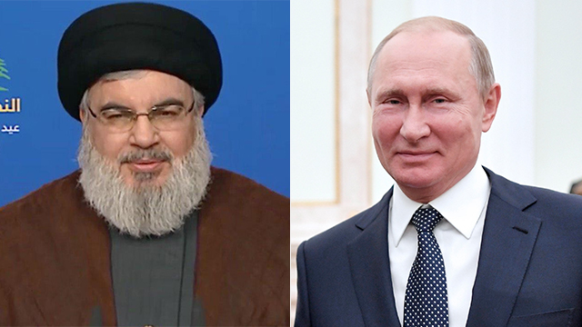 Hezbollah's Secretary-General Hassan Nasrallah (L) and Russian President Vladimir Putin (Photo: AP)