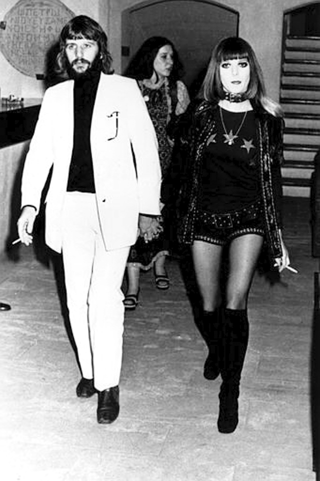 Ринго Старр с первой женой Морин на свадьбе Мика Джаггера (1971). Фото: пресс-служба