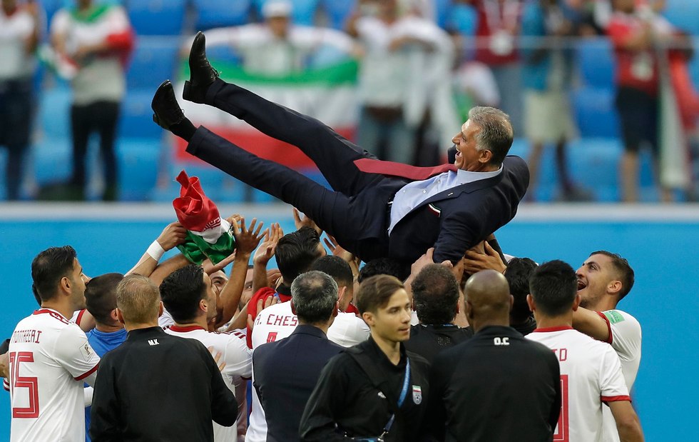 קרלוס קיירוש נבחרת איראן (צילום: AP)