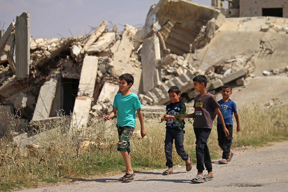 דרעא סוריה מלחמה (צילום: AFP)