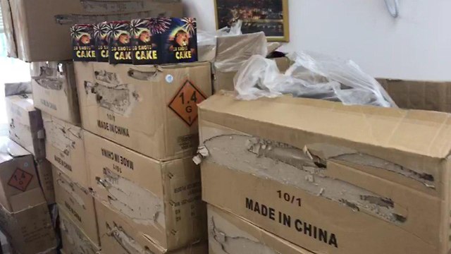 690 firework packs  (Photo: Police spokesperson's office)