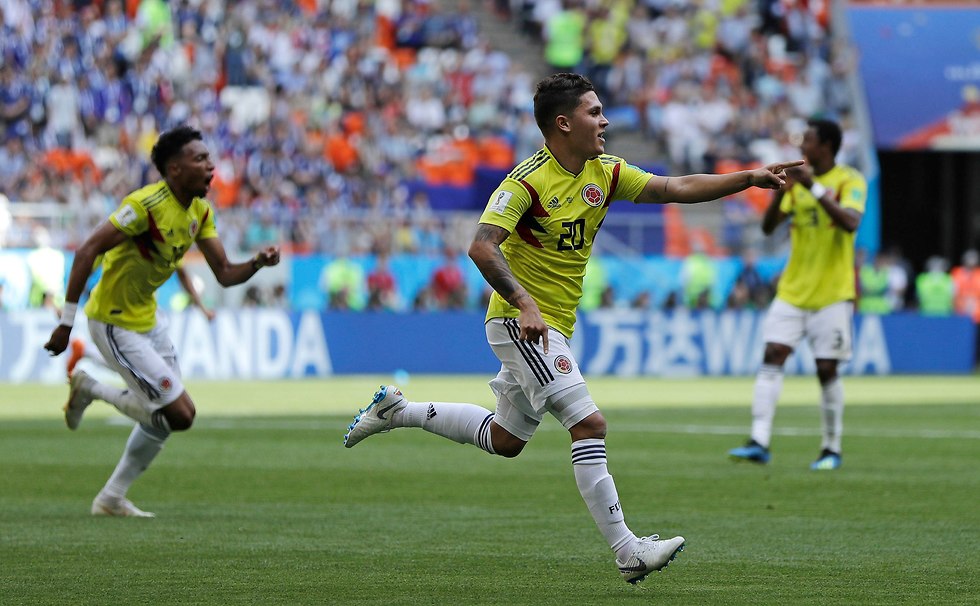 חואן קינטרו נבחרת קולומביה (צילום: EPA)