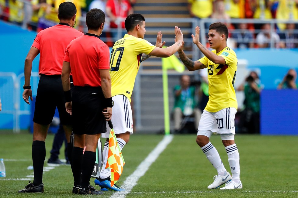 חאמס רודריגס חואן קינטרו נבחרת קולומביה (צילום: AP)