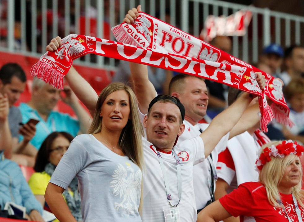אוהדי נבחרת פולין (צילום: רויטרס)