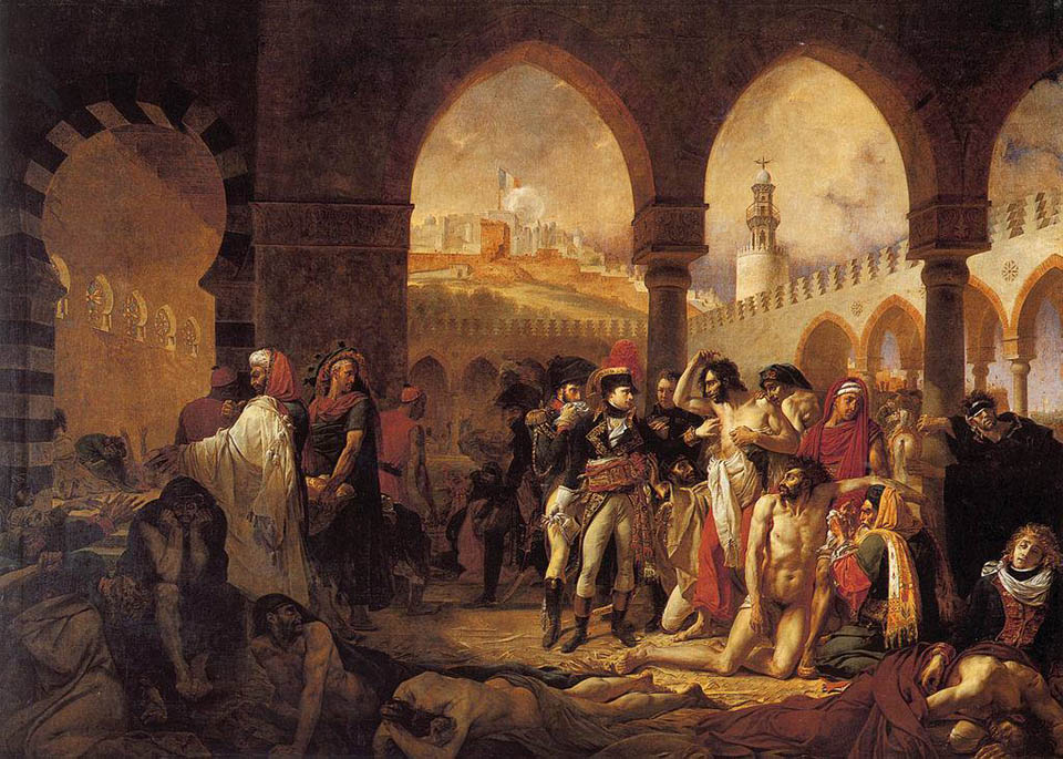 Картина "Наполеон посещает солдат, больных чумой в Яффо". Фото: Википедия