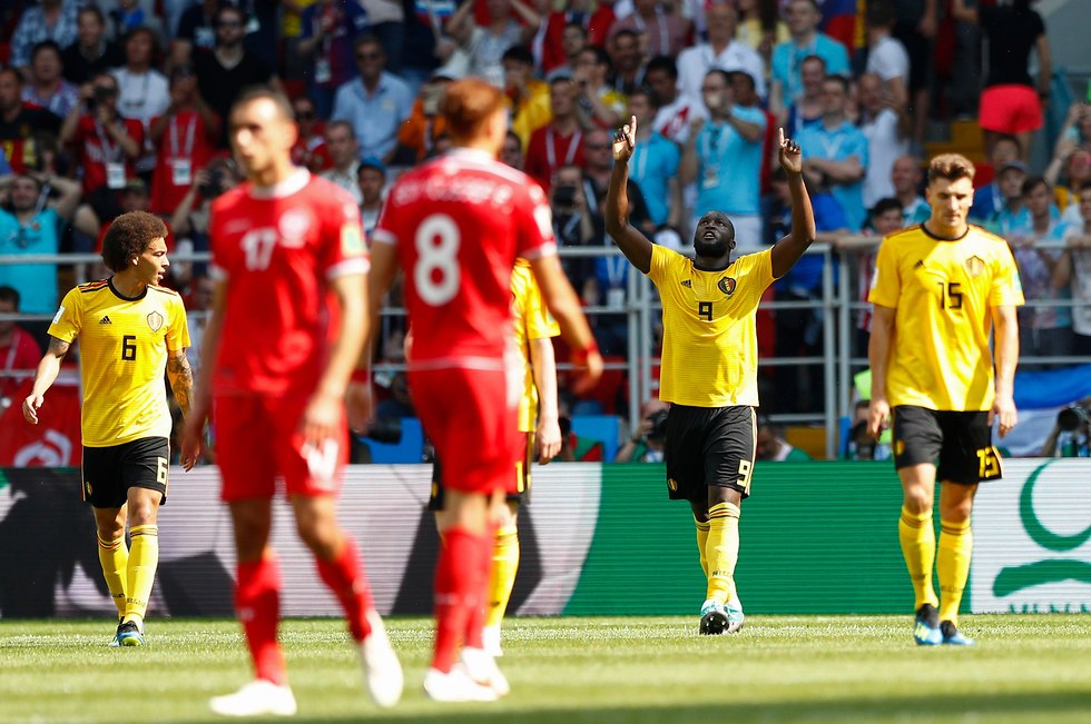 רומלו לוקאקו נבחרת בלגיה (צילום: AP)