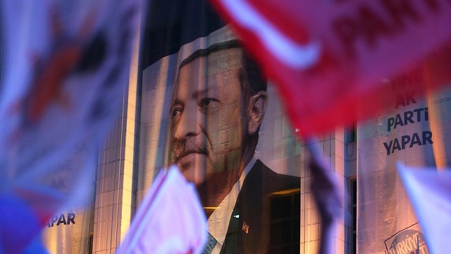 טורקיה בחירות רג'פ טאיפ ארדואן ניצח (צילום: EPA)