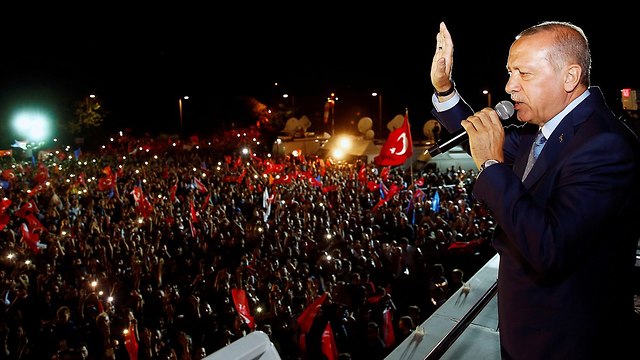 טורקיה בחירות רג'פ טאיפ ארדואן ניצח (צילום: רויטרס)