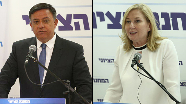 Livni and Gabbay. Zionist Union headed towards a split? (Photo: Hillel Meir/TPS, Ohad Zwigenberg)