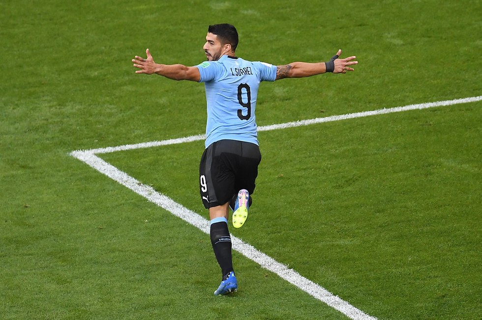 לואיס סוארס נבחרת אורוגואי (צילום: AFP)