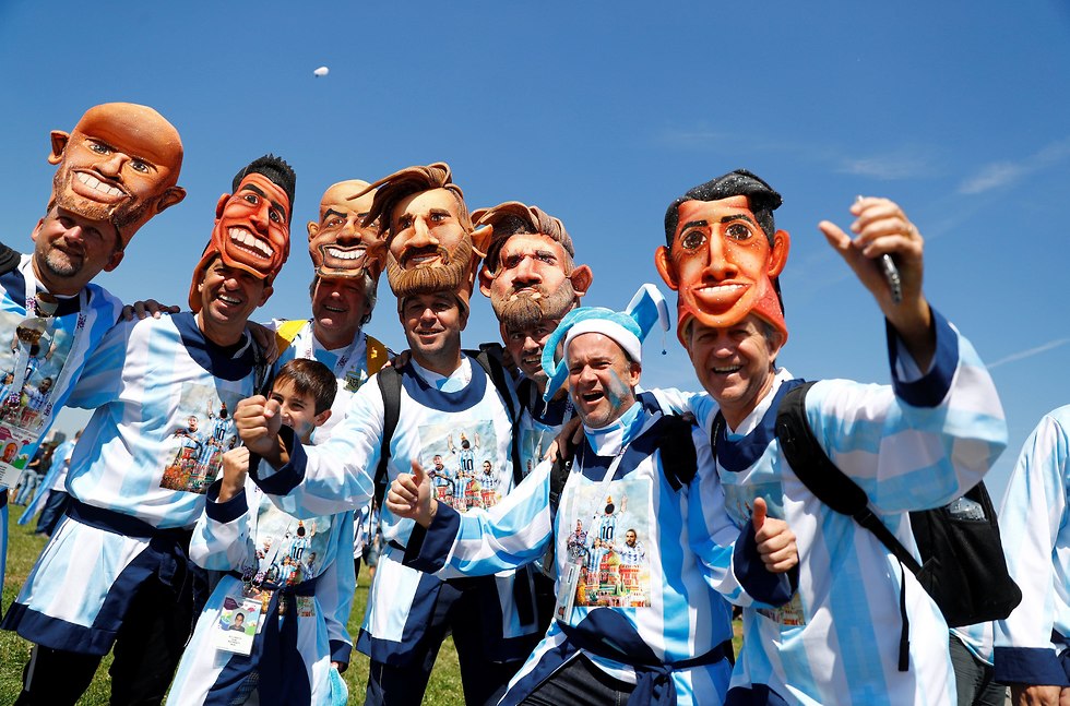 אוהדי נבחרת ארגנטינה (צילום: רויטרס)
