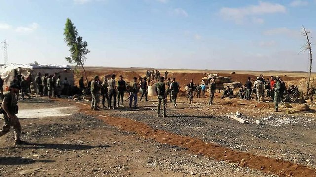 צבא סוריה אזור דרעא לחימה הפצצות אחרי ההשתלטות על בוסרה אל חריר ()