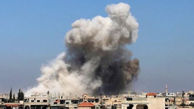 צבא סוריה הפצצות אזור דרעא ()