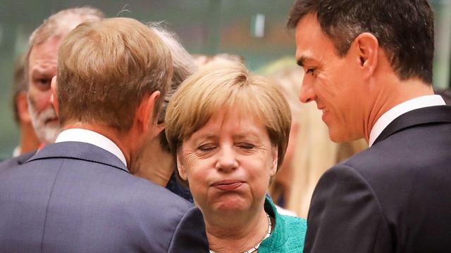 Меркель продолжала говорить об ответственности ЕС в отношении беженцев. Фото: AFP