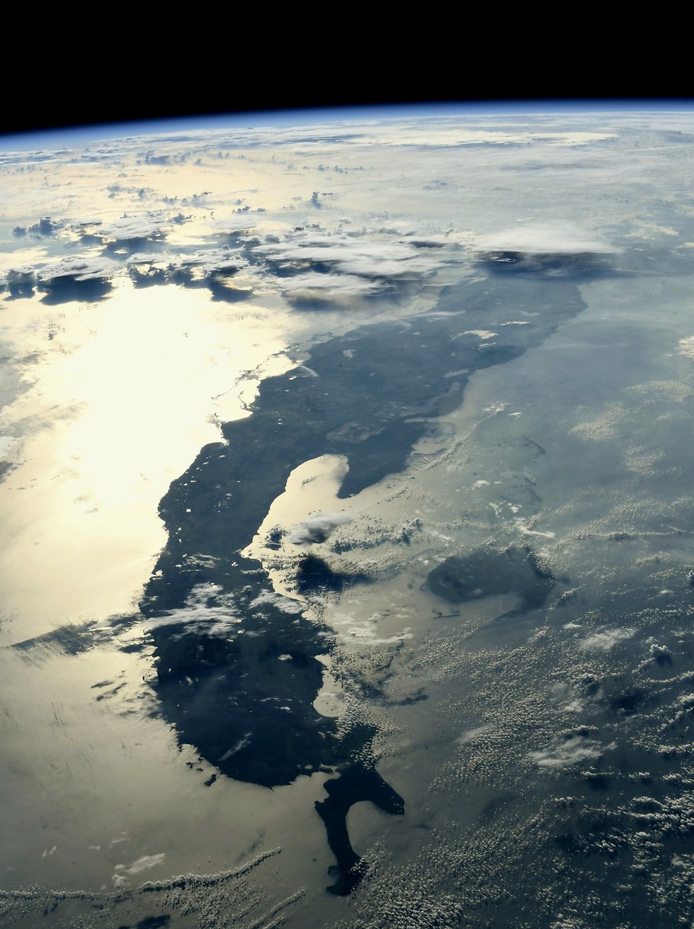 פלורידה מהחלל (צילום: ריצ'רד ארנולד , נאס