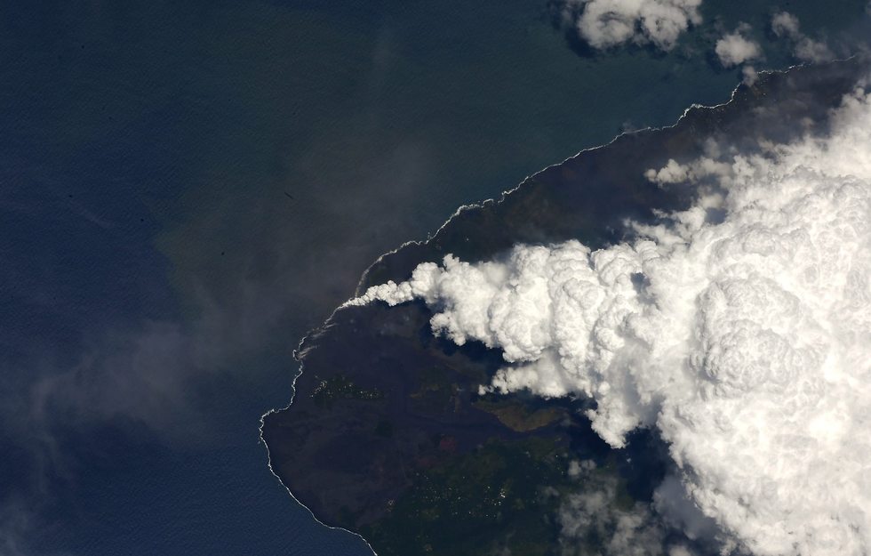 הר הגעש בהוואי, החודש (צילום: אנדרו פויסטל, נאס
