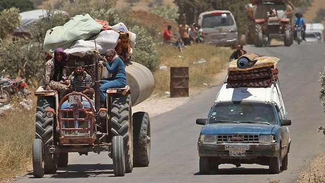 סוריה מבצע לכיבוש דרעא (צילום: AFP )
