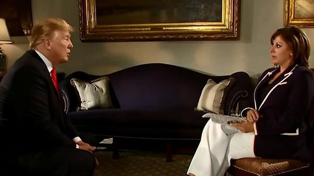 Trump during Fox News' Maria Bartiromo interview (Photo: Fox News)