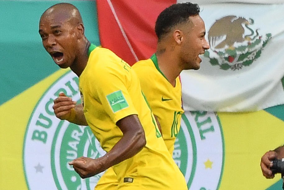 פרננדיניו וניימאר. לברזיל איל חולשות (צילום: AFP)
