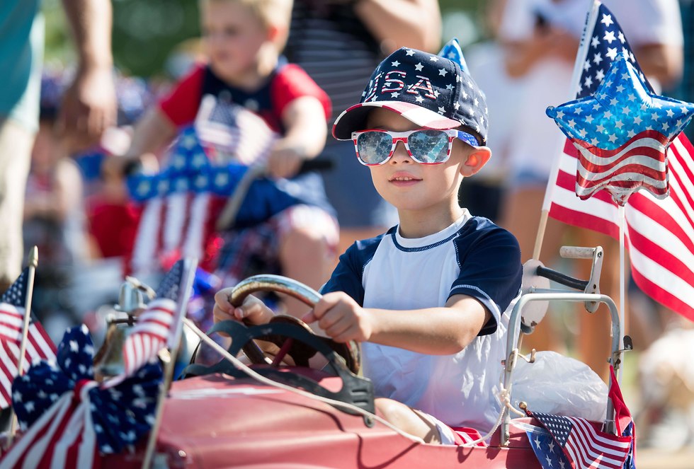 חגיגות יום העצמאות האמריקני בניוברי בדרום קרוליינה (צילום: AFP)