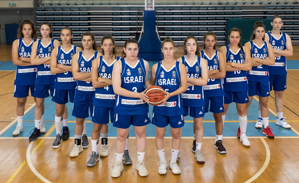 שחקניות נבחרת העתודה לקראת אליפות אירופה דרג ב' (צילום: באדיבות איגוד הכדורסל)