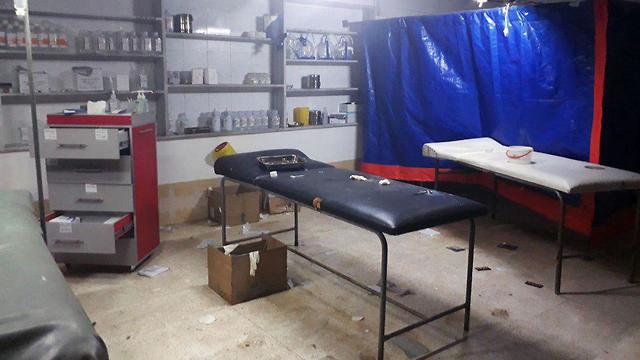 בית חולים שדה בסוריה ששימש את המורדים תמונות  ()