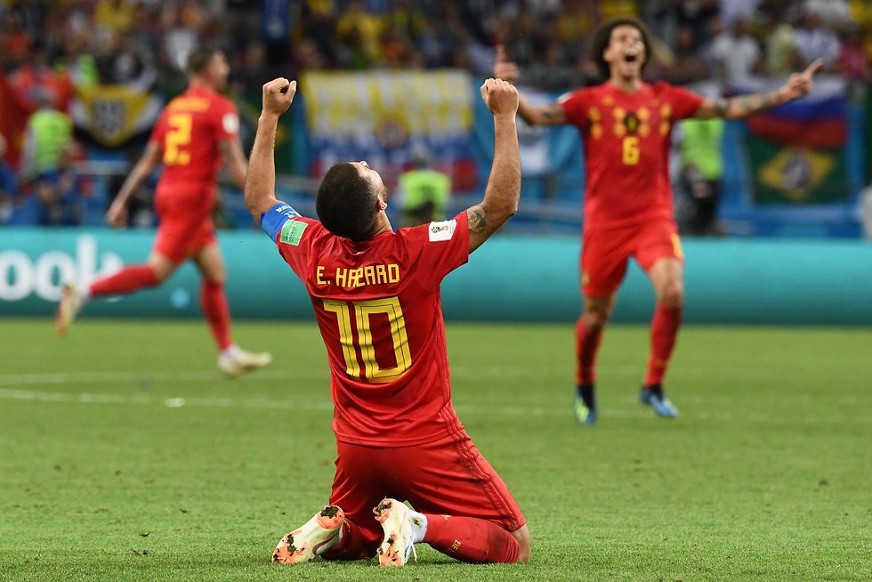 אדן הזאר נבחרת בלגיה (צילום: AFP)