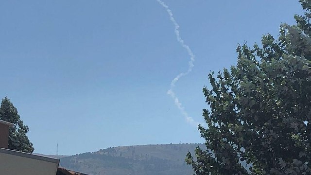 Rockets fired from Syria over the Golan Heights  
