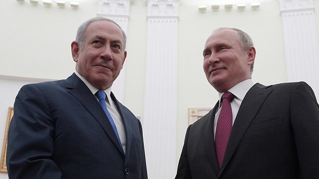 Prime Minister Benjamin Netanyahu meets with Russian President Vladimir Putin in Moscow (Photo: EPA)