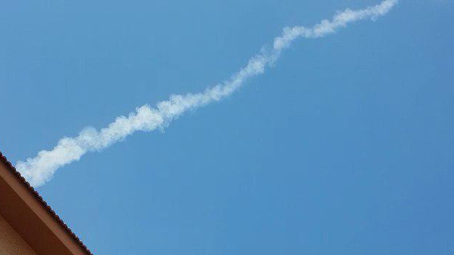שיגור טיל פטריוט בצפת (צילום: אייל בן סימון)
