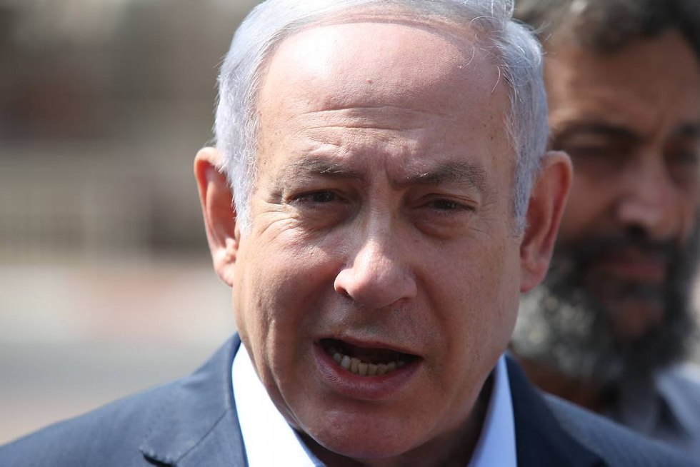 Prime Minister Netanyahu in Sderot (Photo: Ilan Assayag/Haaretz/Pool)